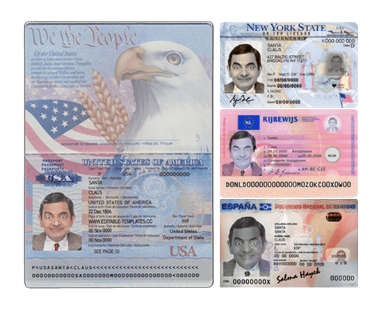 PSD Templates | Passport, Driver License, ID, Utility bill